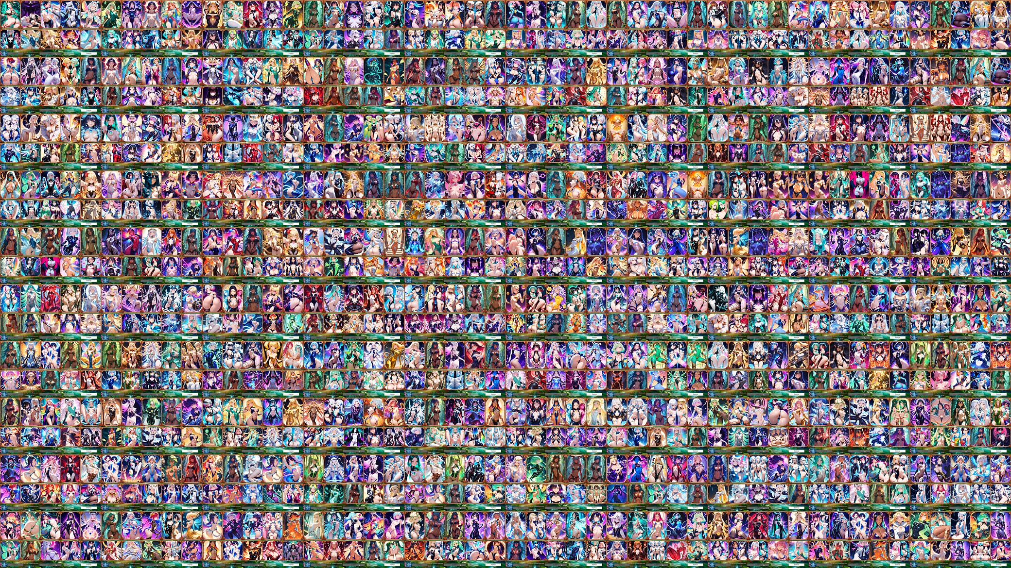Battle Babes Hentai Game Slideshow - 10 Hot Fantasy Girls ft. Elara, Seraphina &amp; Morrigan! 2000  Sexy Anime Cards 预览图