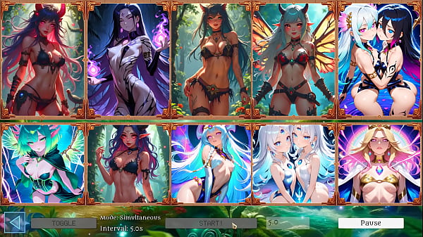 Battle Babes Hentai Game Slideshow - 10 Hot Fantasy Girls ft. Elara, Seraphina & Morrigan! 2000  Sexy Anime Cards
