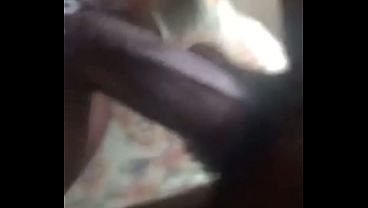 A hot strong black dick piping a black petite girlfriend to cream pie.
