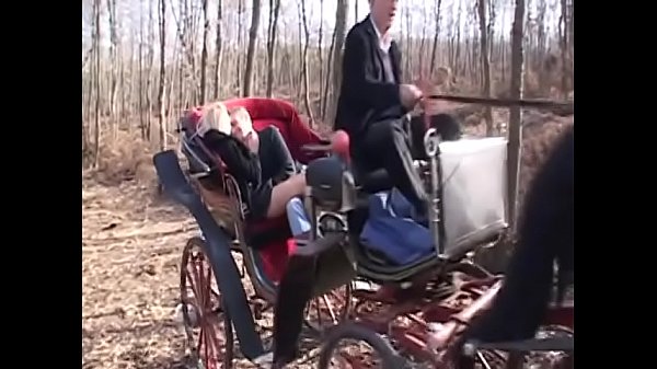 Playful senior cabin attendant Katia De Val allowed pilot assistant access for her body during and buggy circa walking in the woods