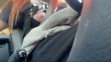 Artemisia Love Italian Stepmom Car ride Big Boobs Flashing