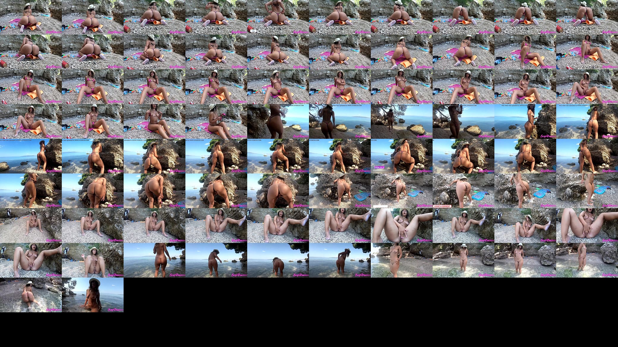 Beautiful MILF squirt on the beach 预览图