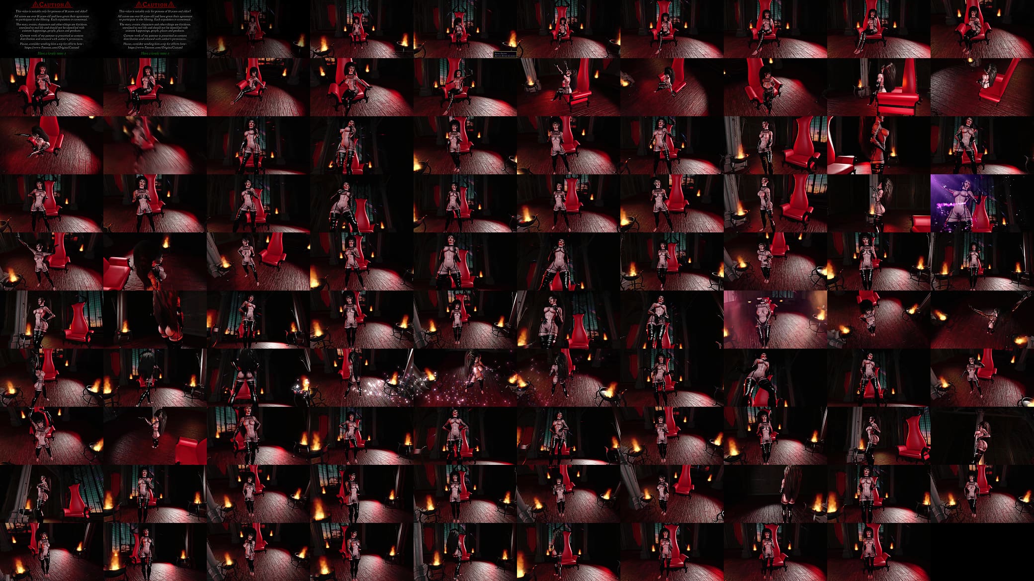 Evil mistress Shadowheart in a latex outfit poses alone in throne room 预览图