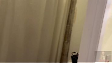 Shower BJ ends in cum facial cum swallowing
