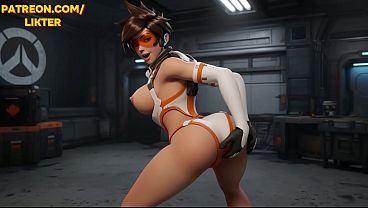 OVERWATCH TRACER HOT TWERK BIG ASS - AI GENERATED