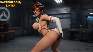 OVERWATCH TRACER HOT TWERK BIG ASS - AI GENERATED