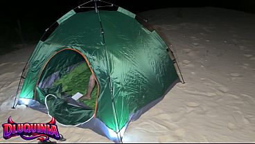 We camped on Sabiaguaba hill in Fortaleza, Ceará, and almost got caught having sex in the tent in a public place.