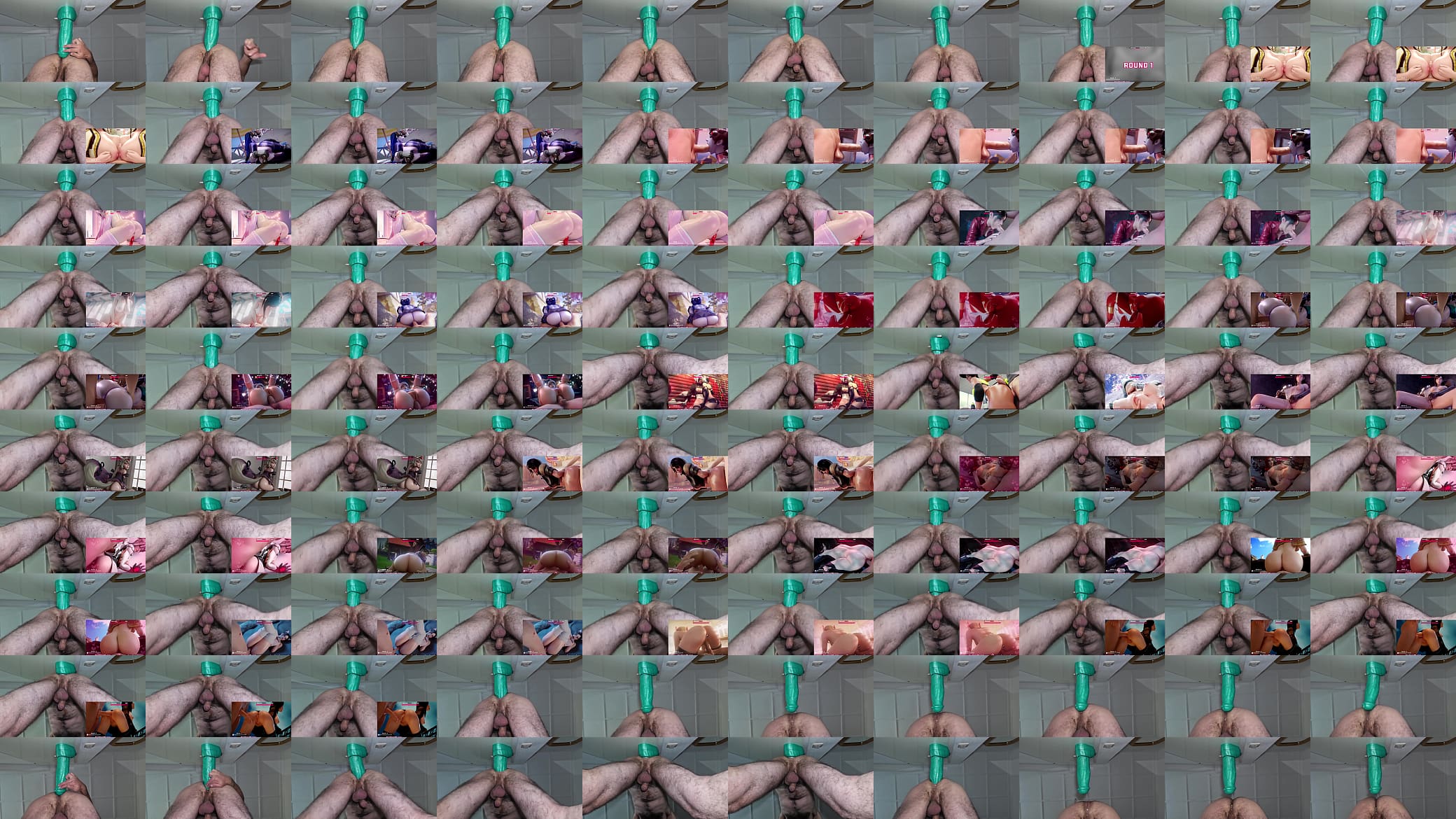 Doing the Fap Hero Challenge - Part 1 with a huge anal toy - search for &quot;Fap Hero - The Best FREE Rounds Compilation #2&quot; and join me 60fps 预览图
