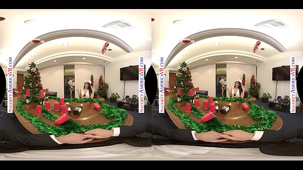 Your sexy coworkers Ashley Lane, Gracie May Green and Stephanie West give you a naughty Happy Holidays ending!
