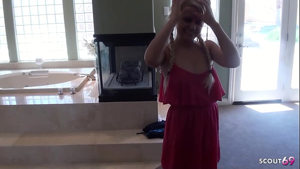 Tiny blonde Teen Kelly Surfer with Pigtails made real Privat Amateur Sex Tape with Boyfriend at Holiday Trip