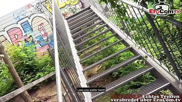 Skinny brunette Teen with small boobs during a public POV Fuck date
