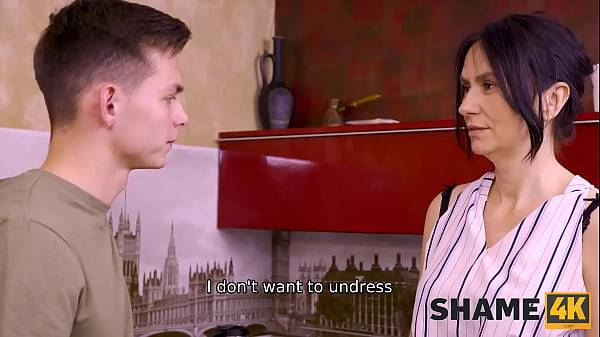 Download Video - SHAME4K&period; Brunette granny solves her problem by having sex with a guy