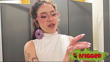 Buttplug slut can't see the black cock fucking her. Fedora Morelli, blindfolded interracial on Nigged