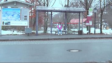 Solo sex and pissing for a slutty teen