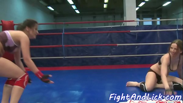 Wrestling lesbian fingerfucking pretty babe