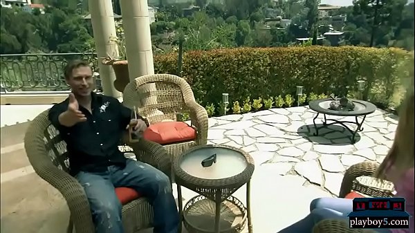 Sexual people meet up in a mansion for a potential foursome