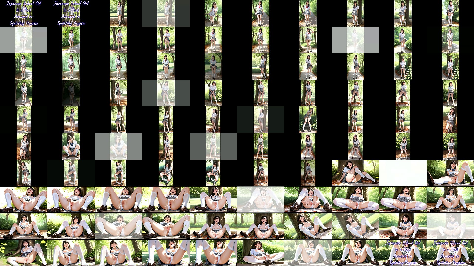 Japanese School Girl in a Park Aroused to Squirting Orgasm 预览图