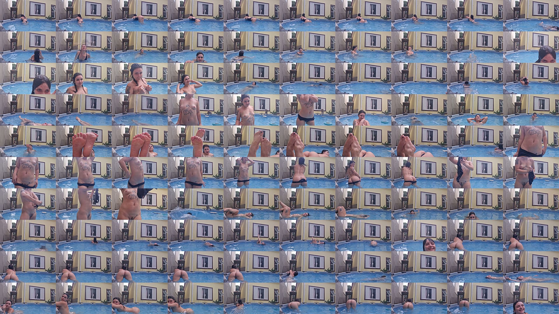 Sua vizinha pelada se exibindo na piscina 预览图