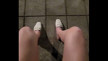Shemale Ting Xuan Outdoor pee compilation