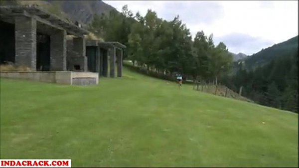 Sexy Brunette play golf