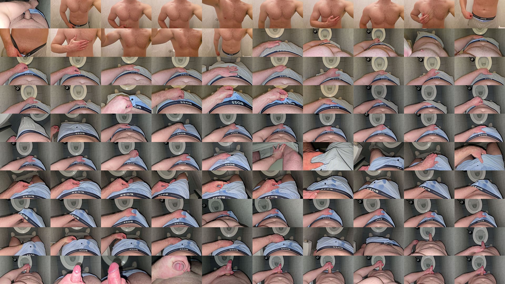 PhantomGentX &ndash; Behaarter Daddy st&ouml;hnt und wichst in &ouml;ffentlicher Toilette 预览图