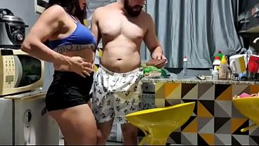 The neighbor arrived with a hard-on and gave a helping hand at just the right time.