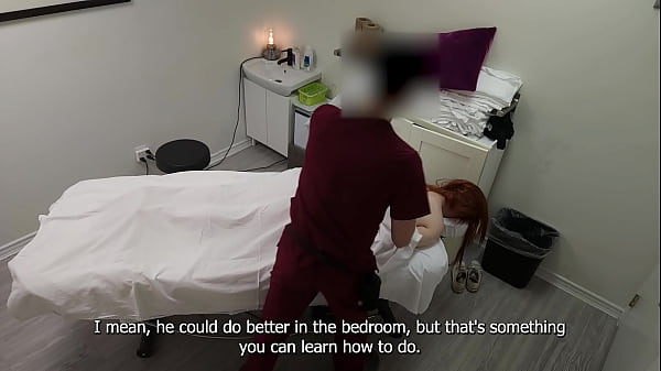 Download Video - Hot redhead trophy wife came back just for a massage&comma; she says&comma; but we all know that it's not true&excl;