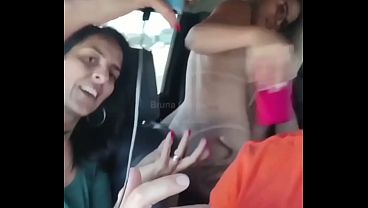 I fucked the hot blonde in the car and gave her a mouthful of cum, and her ex filmed everything.