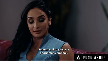 PURE TABOO Stepmom Sheena Ryder Surrenders To Stepsons DP Threesome Request - SPANISH SUBTITLES