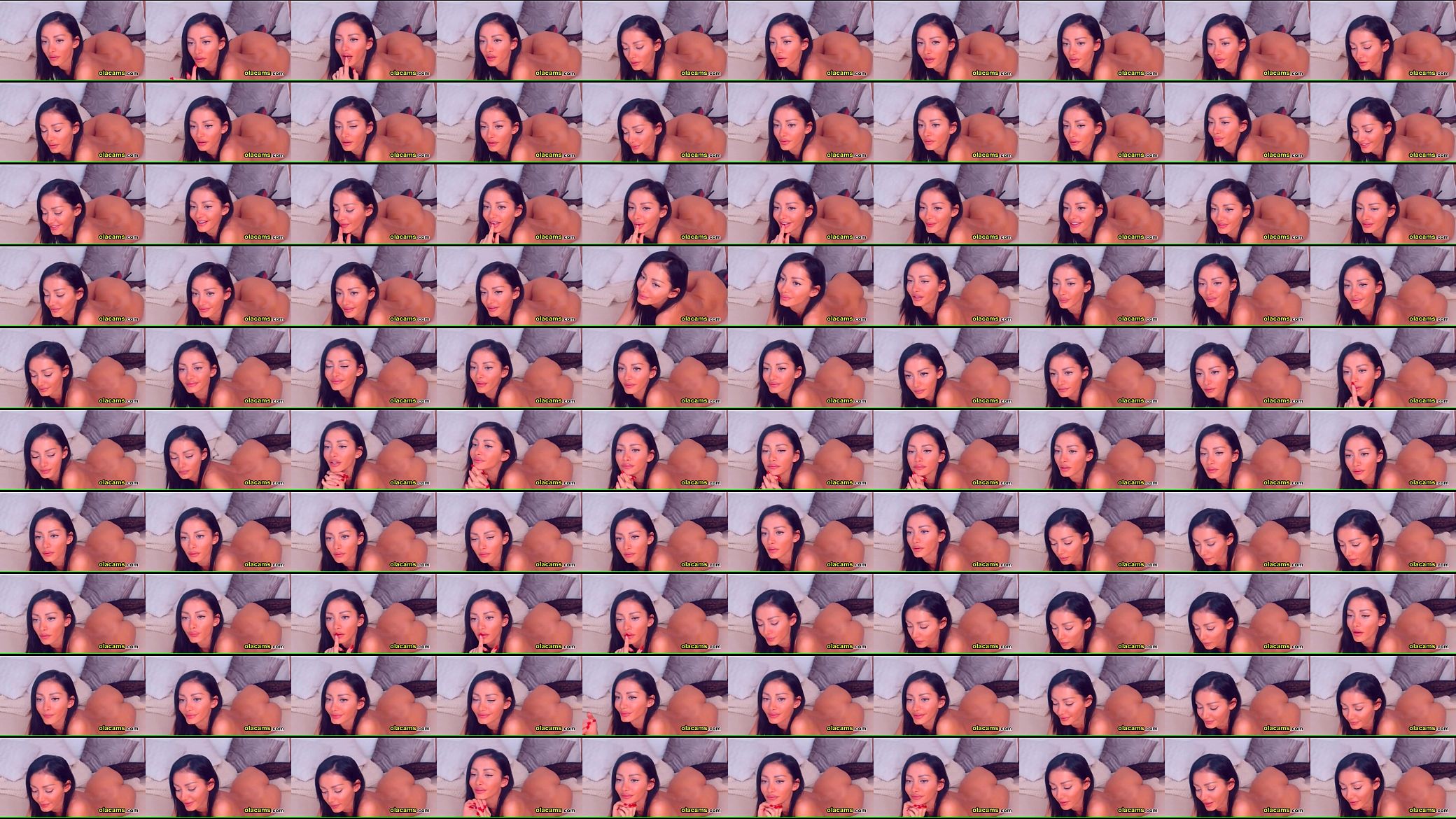 Sexy brunette cam-girl naked on webcam 预览图