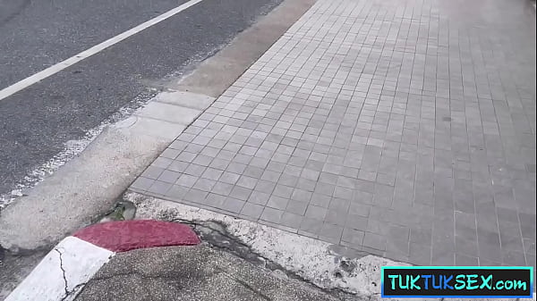 Tiny Thai teen cutie picked up on the street and taken for a ride