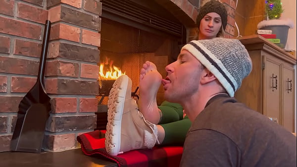 Ski Instructor's Soft Sweaty Perfect Feet Worshipped After Barefoot in Winter Boots All Day (HD PREVIEW)