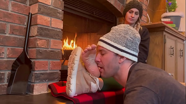 Ski Instructor's Soft Sweaty Perfect Feet Worshipped After Barefoot in Winter Boots All Day (HD PREVIEW)