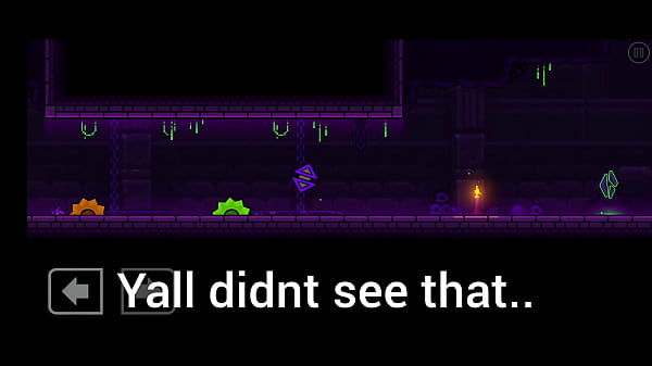 Completing the first tower level in Geometry dash (NNN 4/30)