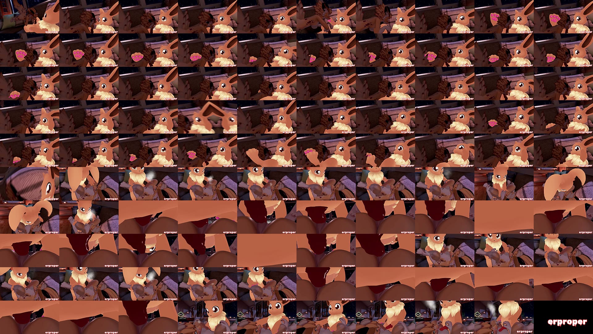 Erpleasure - eevee fury gets sucked by succubus kobold 预览图