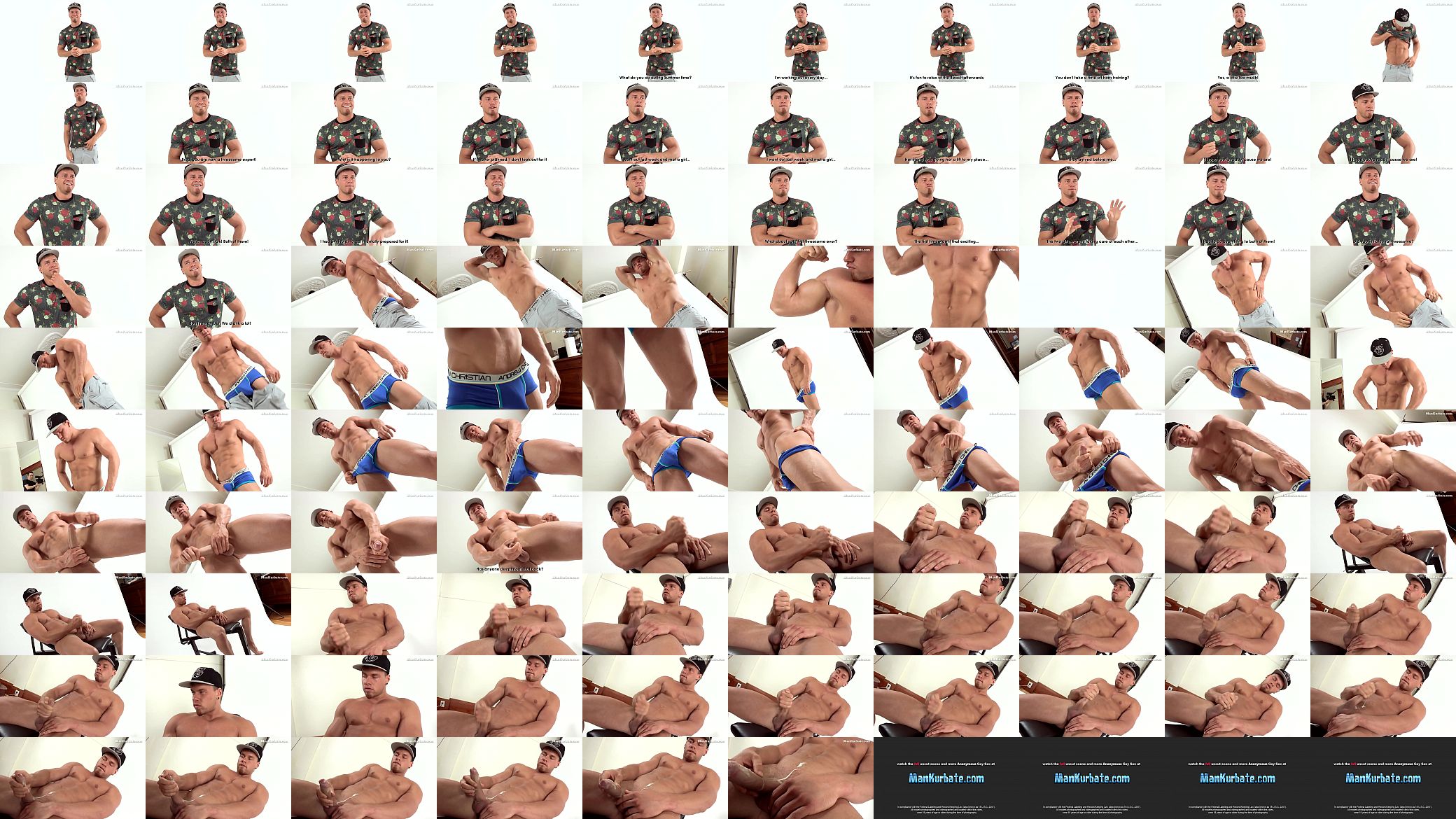 Muscled Stud Jerking Off and Cumming 预览图