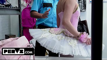 Ballerina Thief Gets Cornered by Four Cocks and Gangbanged in the Office to Save Her Career