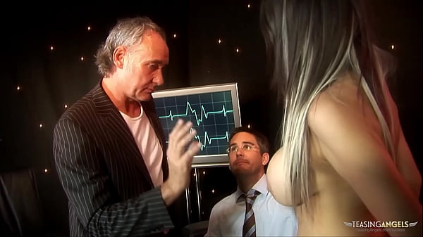 After dressing up as a slutty nurse the brunette was fucked hard in a threesome