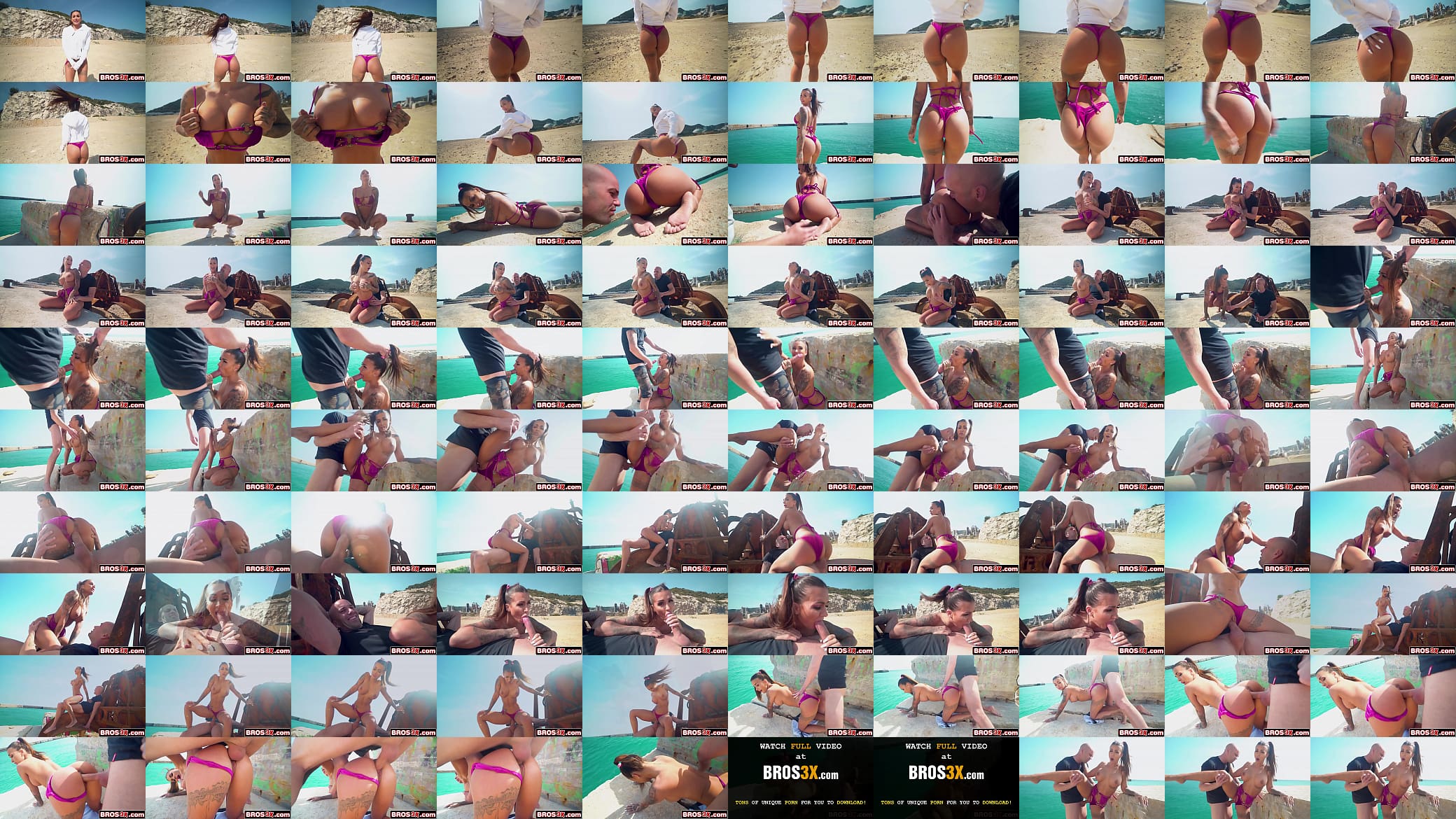 Spanish Bombshell Fucked On a Public Beach In The Morning 预览图