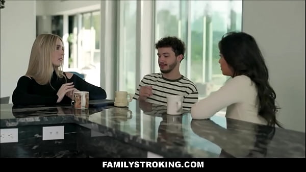 FamilyStroking - Blonde Stepmom Records Porn Video For Stepson And His Latina Teen Girlfriend - Scarlett Alexis, Sarah Taylor