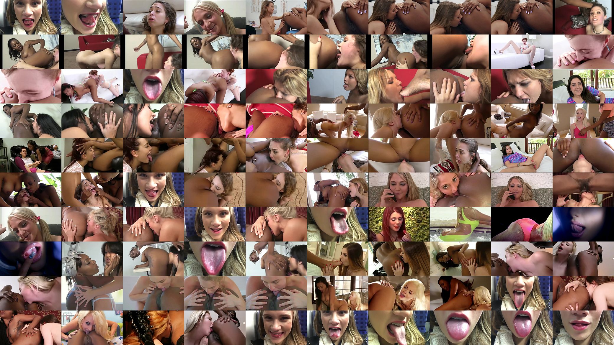 White Teen Tongues and Black Ass Licking - Interracial Lesbian 预览图