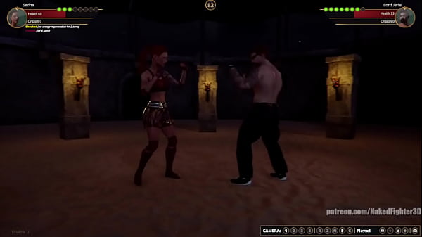 Sedna VS Lord Jerle (Naked Fighter 3D)