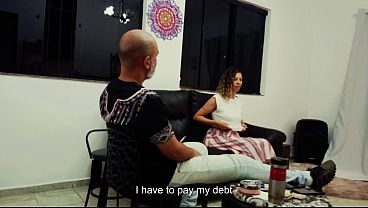 The religious wife owed money to the loan shark.