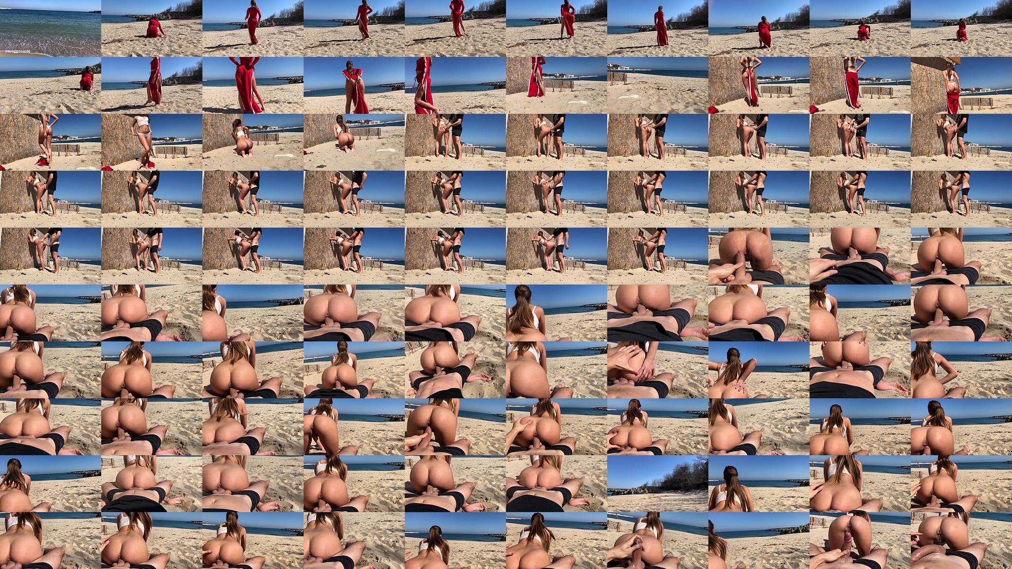 Risky Public beach sex almost caught 预览图