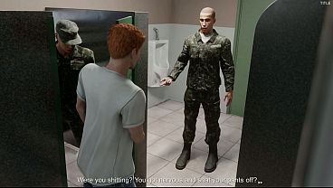 Download Video - The officer saw that we liked cocks and followed us to the toilet to give us a cock suck