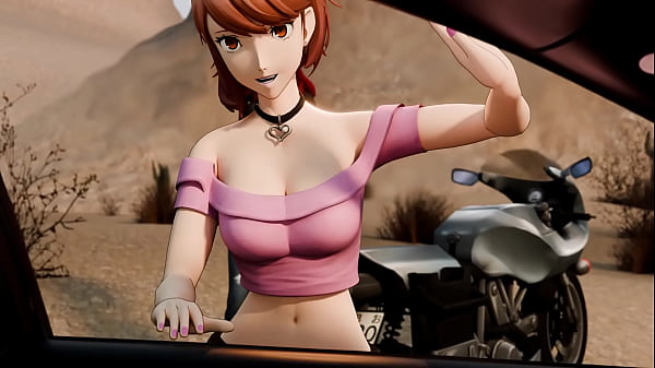 Yukari and Mitsuru get a ride