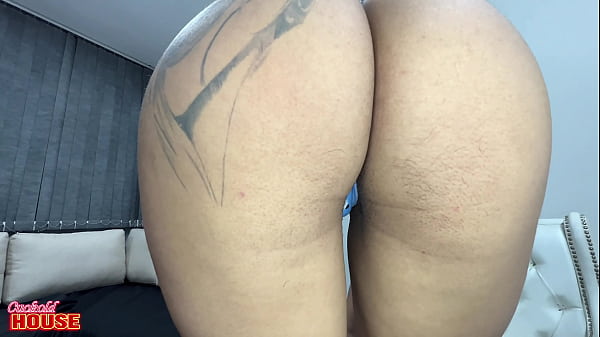 Newlywed woman doing DP with a dildo in her vagina and her lover's penis in her anus.
