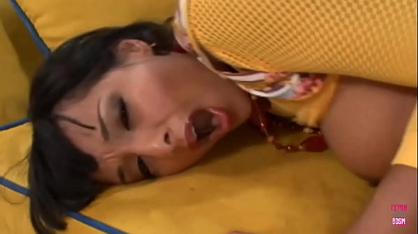 This brunette bitch got her feet fucked and than her cunt drilled hard