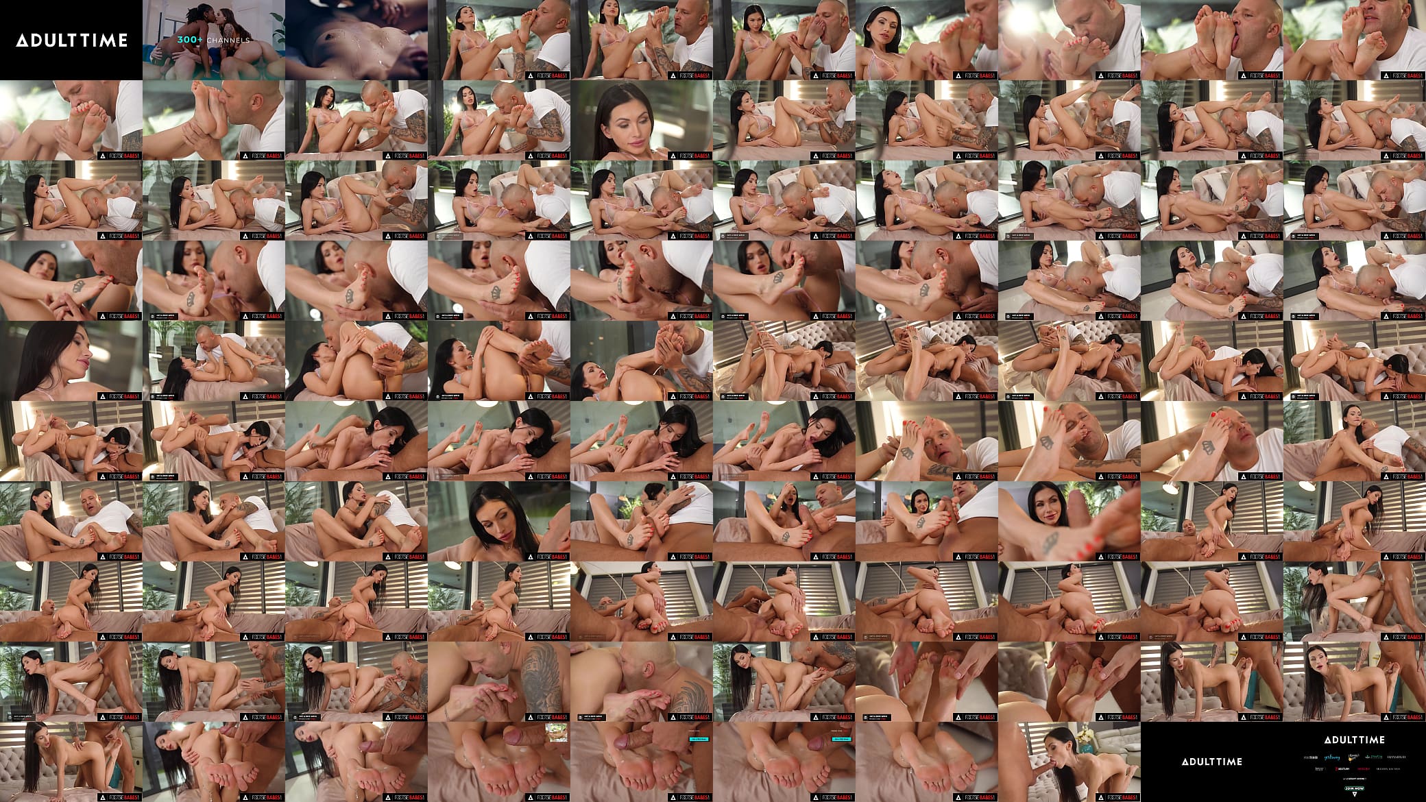 FOOTSIE BABES - Gorgeous Busty Babe Sasha Rose Gets Her Feet Fucked Till They Are Covered In Cum 预览图