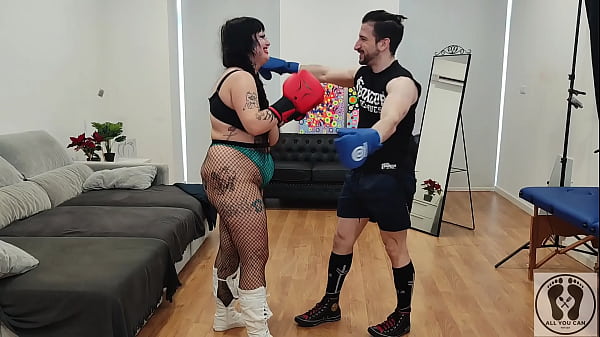 PERSONAL TRAINING CHUBBY GIRL UNEXPECTED GLOVE FETISH BJ CUMSHOT